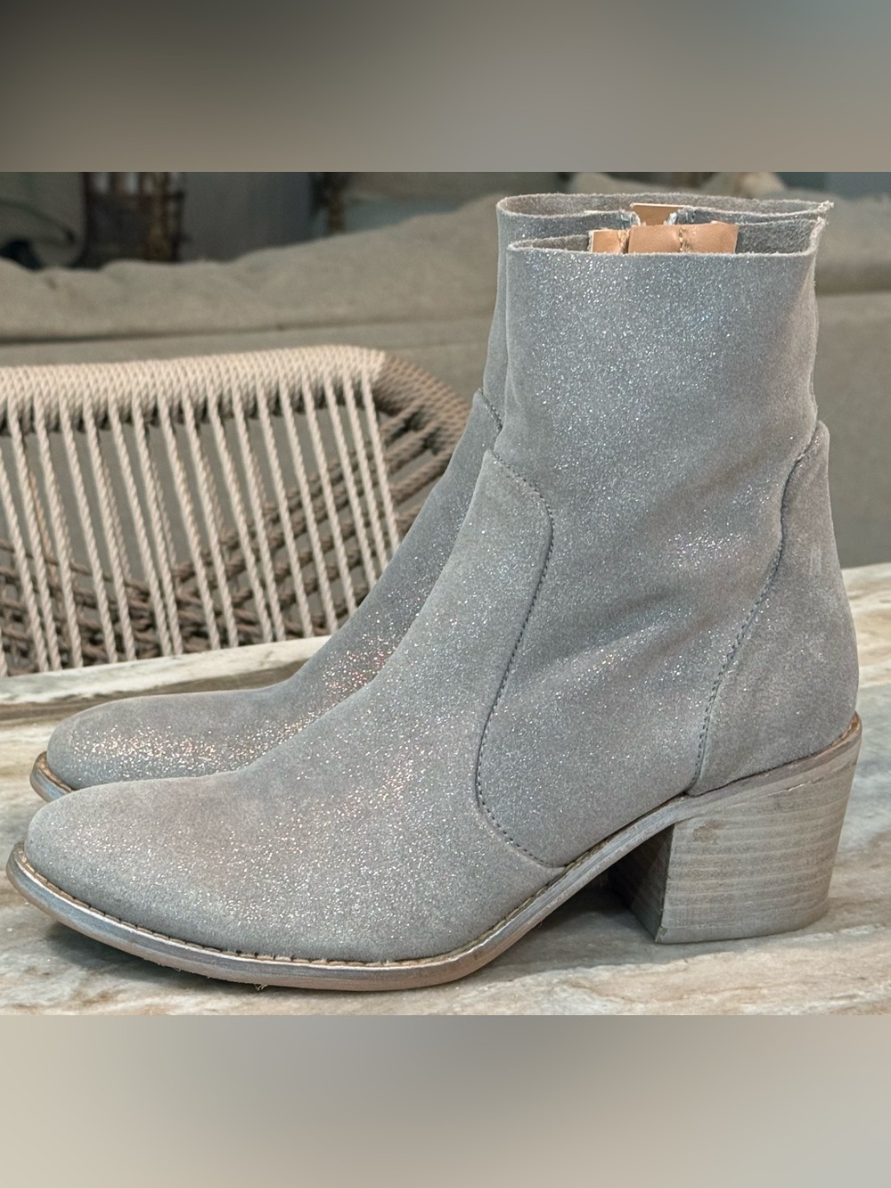 Women’s DIBA TRUE Silver Majestic ankle bootie- Size 8.5 - Picture 5 of 8